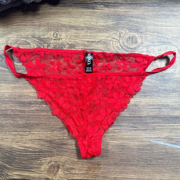 XOXO Red Lace Intimate Wear - Picture 2 of 6